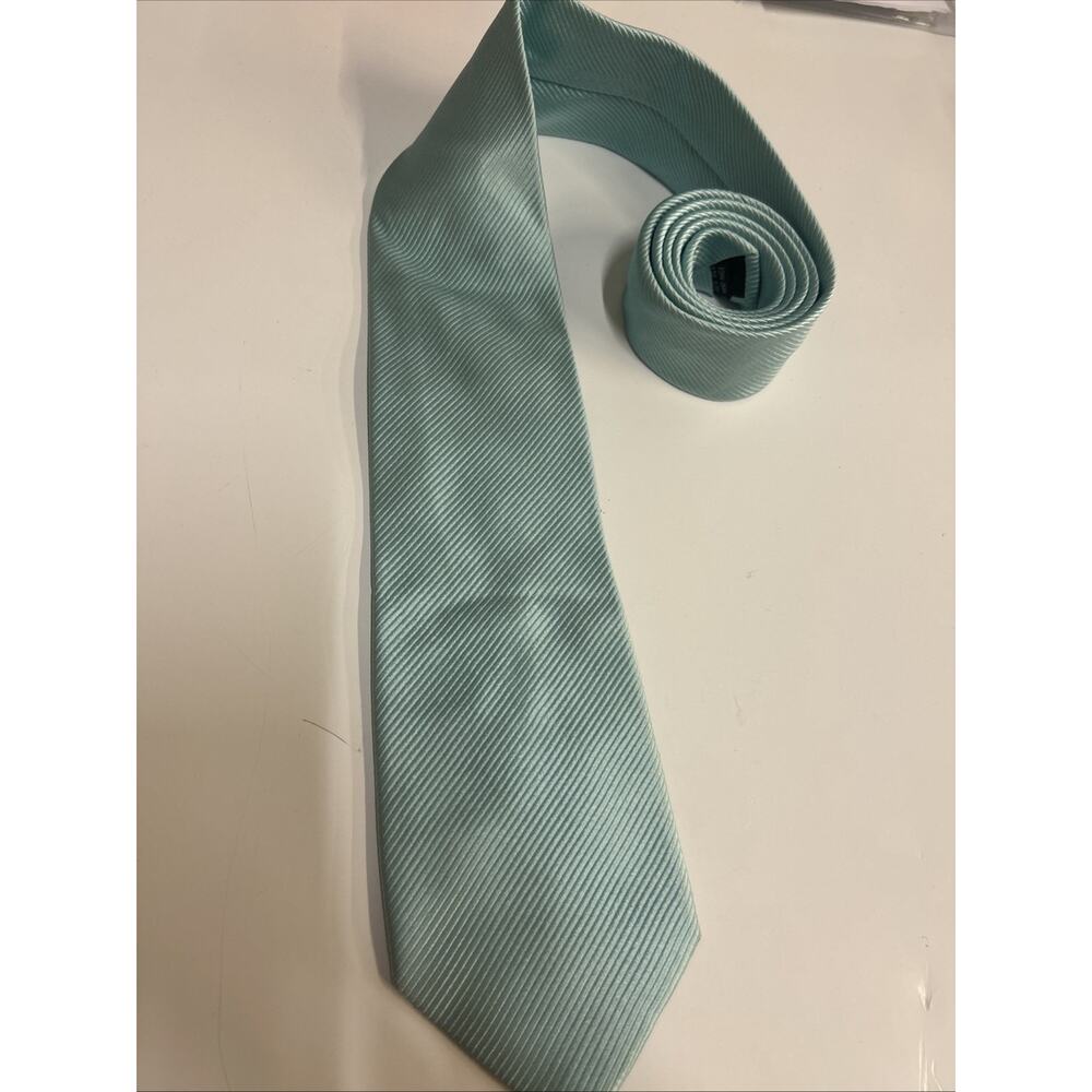 Bocara Mens Silk Neck Tie Designer Mint Green Color